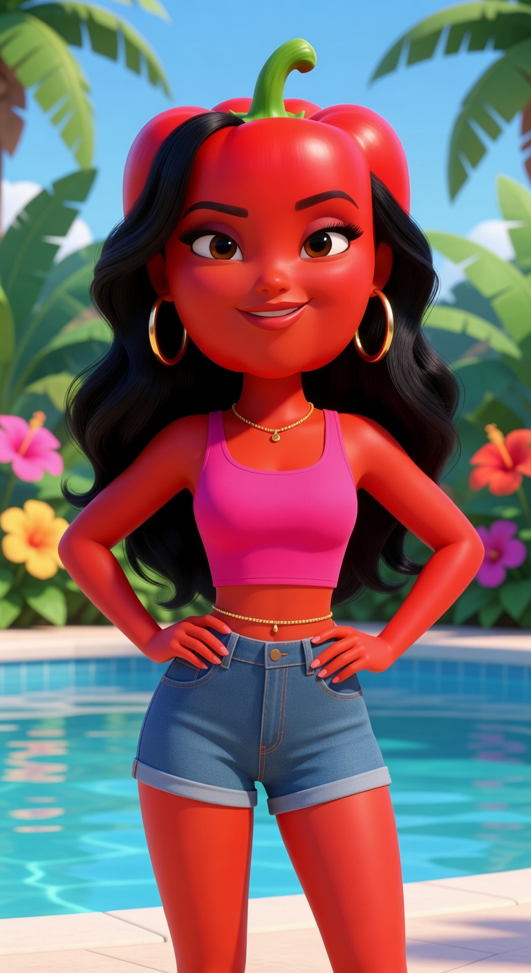 Celery welcomes the islanders to Veggie Love Island